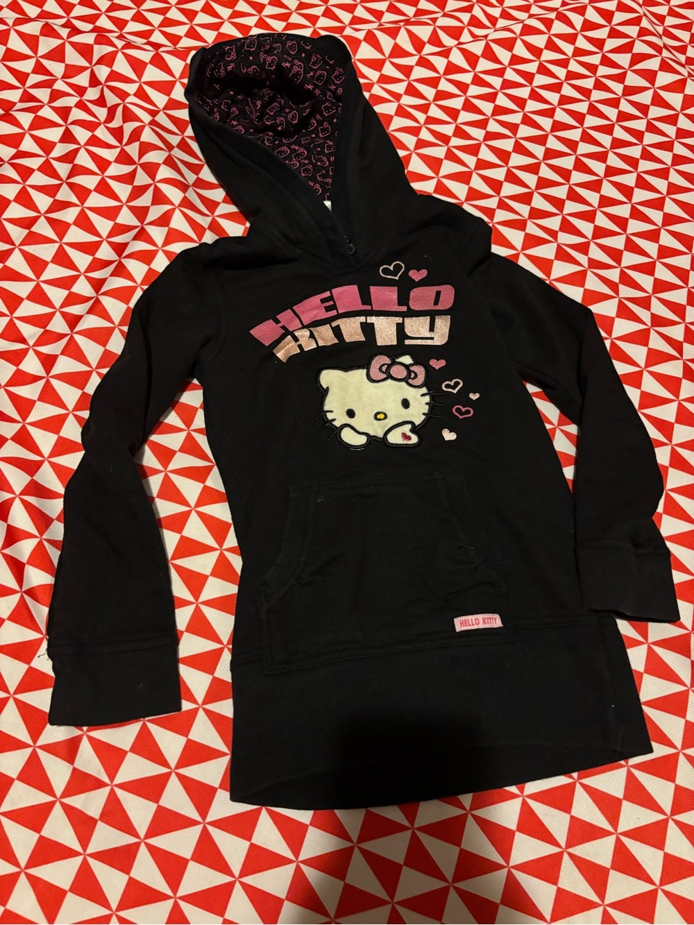 Girls size 6 hello kitty hoodie